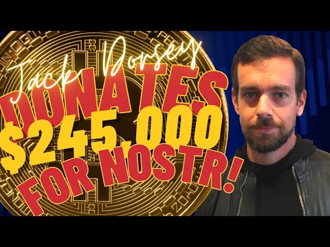 Jack Dorsey GIVES Decentralized Social Network NOSTR $425,000.00 (14 Bitcoin) In Funding! #Shorts video thumbnail
