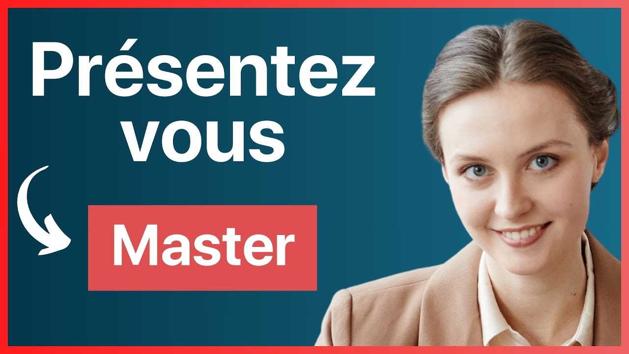 Entretien pour un master : Présentez-vous (exemple) - Oral d'admission université ou école