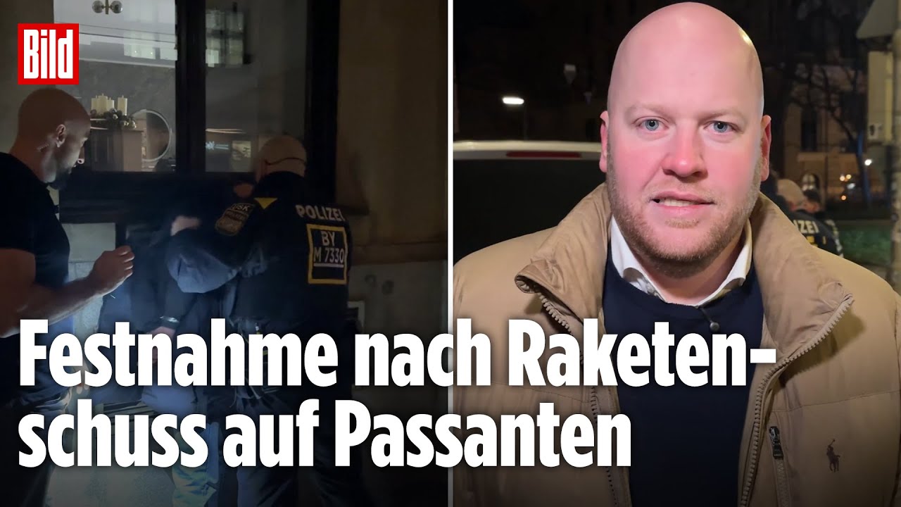 RAKETE AUF PASSANTEN: Mann wehrt sich bei Polizei-Kontrolle in München – unterwegs mit der Streife