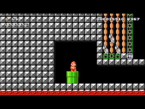 クッパ城　Koopa's castle by いるかっか - SUPER MARIO MAKER - No Commentary 1AG