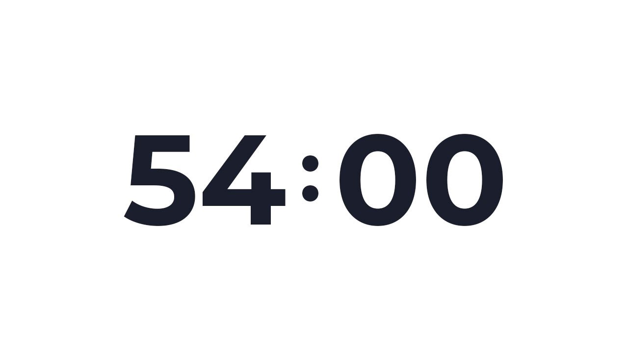54 Minute Timer