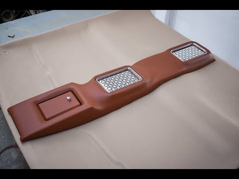 Custom headliner fabrication by Alchemy Kustom.