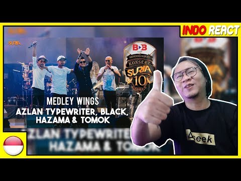 Medley Wings - Hazama, Black, Tomok & Azlan Typewriter REACTION #INDOREACT
