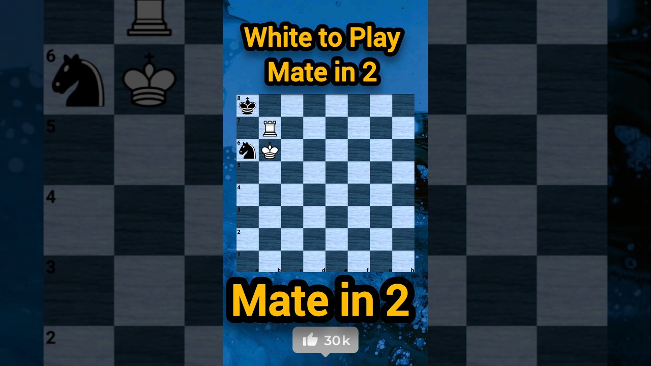 🔥 White to Play: Brilliant Mate in 2 | Learn Chess Fast🔥🔥