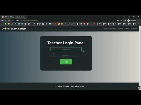 Online Examination for Student in Django Python