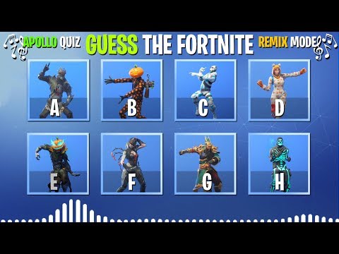 GUESS THE FORTNITE DANCE BUT ITS REMIXED MUSIC | Apollo