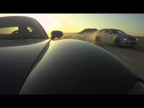 CTS-V versus C6 Corvette Drag Race at El Mirage Dry Lake Bed