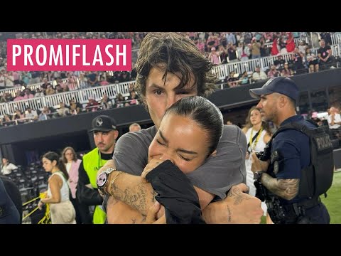 Cruz Beckham turtelt mit Freundin Jackie Apostel bei Spiel