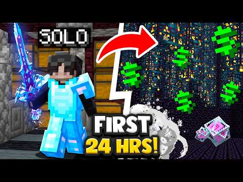 MY *INSANE* FIRST 24 HOURS AS A *SOLO!* | Minecraft Factions | Complex Gaming [1]