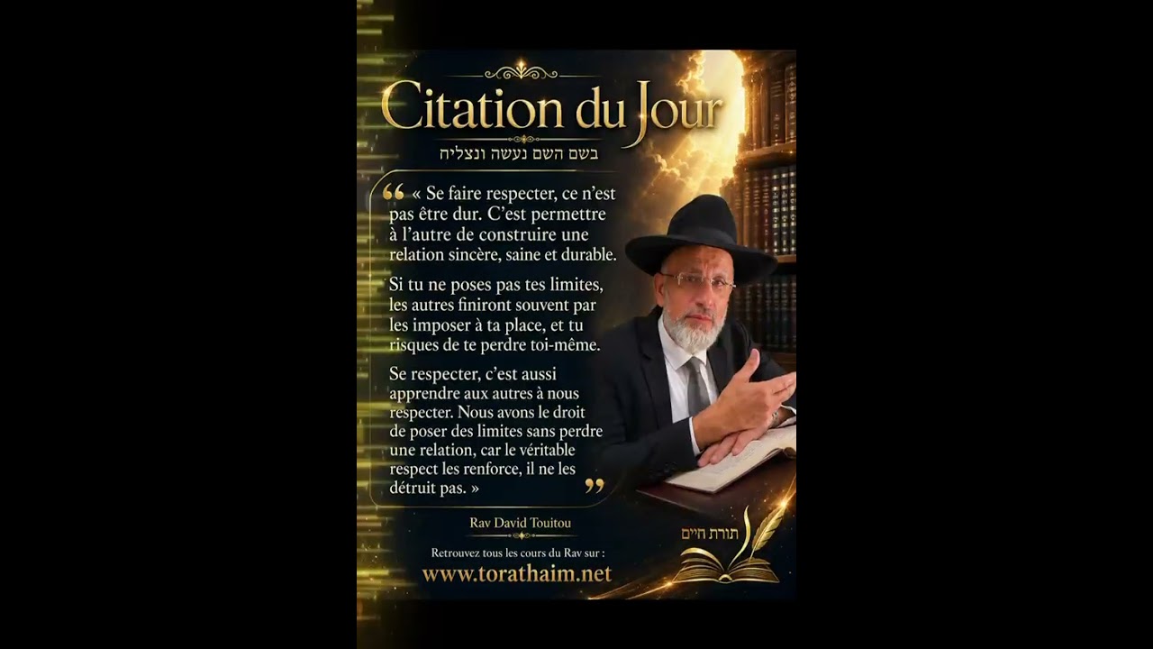 Toutes les actions du Rav...