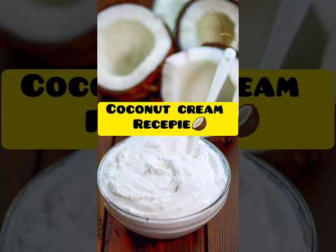 Homemade coconut cream for coffee creamer