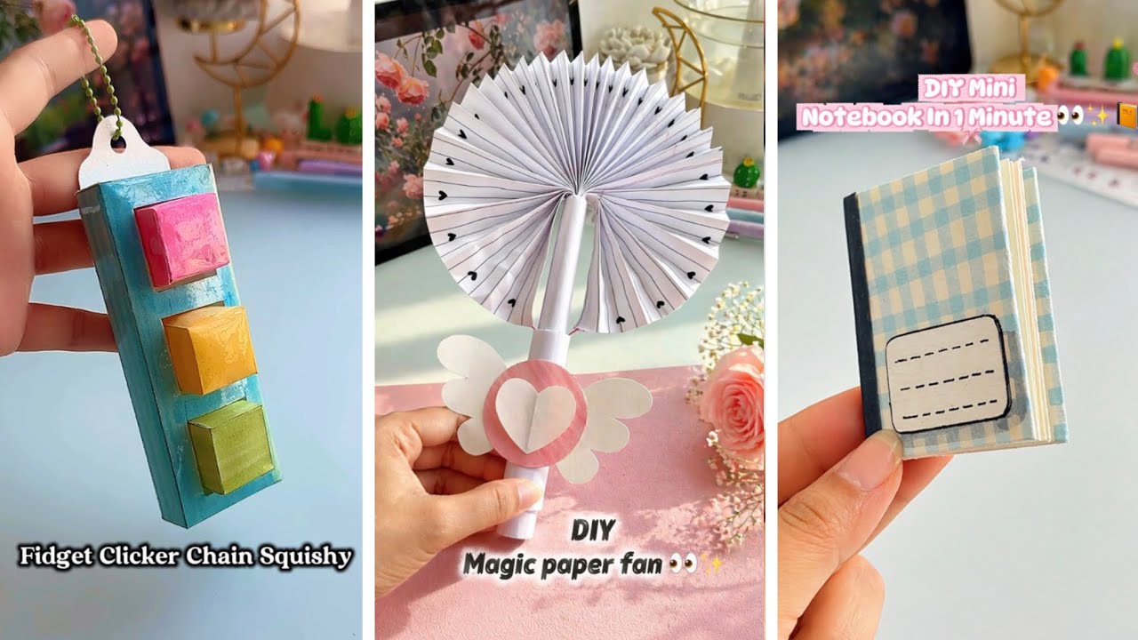 10 Easy craft ideas/ miniature craft /Paper craft/ how to make /DIY/school project/Mukta Art & Craft