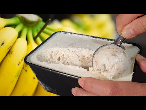 BANANA ICE CREAM / Simple & Easy 3 Ingredients Ice Cream Recipe