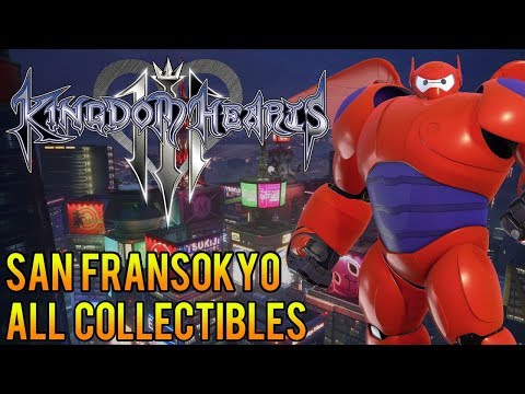 Ⓜ Kingdom Hearts 3 ▸San Fransokyo 100% All Collectibles (Treasures & Lucky Emblems)