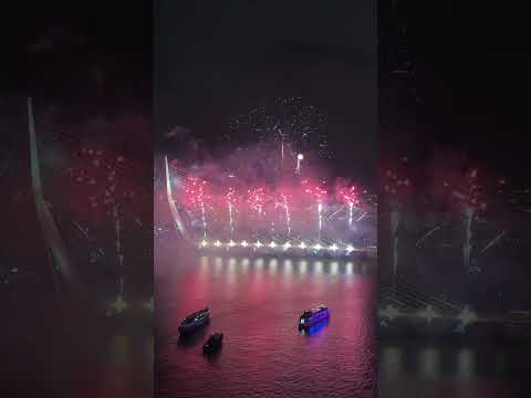 Gelukkig 2026. Vuurwerkshow Rotterdam. Compleet. Nationaal Vuurwerk. Erasmusbrug. Nieuwjaar. NYE2026