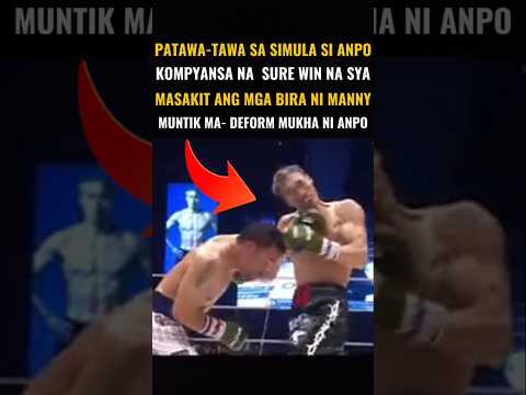 PANGISI- NGISI LANG SA SIMULA SI ANPO, PERO NAG IBA ANG TIMPLA  SA BAGSIK NG KAMAO NI MANNY #shorts