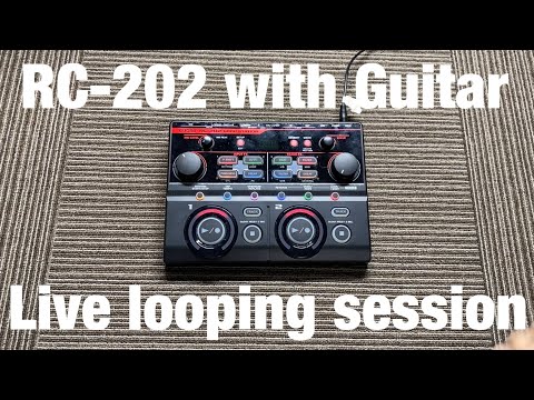 BOSS RC-202 Loop station with Guitar