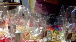 Basket Plates with Avon Products.