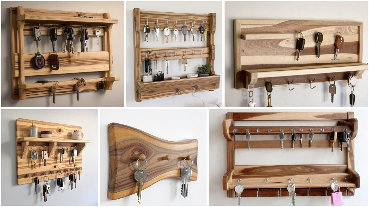 100 Wooden Key Holder Ideas | Creative Wall Mounted & DIY Designs