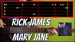 Rick James - Mary Jane Bass Cover (With Tab)