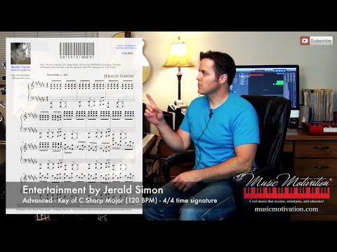Entertainment by Jerald Simon - Advanced Level (Key of C Sharp Major - 4/4)