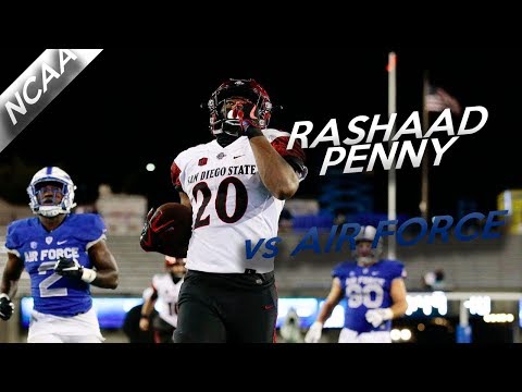 Rashaad Penny Highlights vs Air Force // 20 Carries for 128 Yards, 3 TDs // 9.23.17