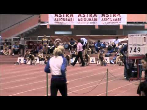 Women's 60m dash Prelims-The Romanian Indoor Nationals 2011