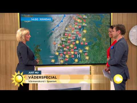Väderspecial: Sol och sommarvärme - Nyhetsmorgon (TV4)