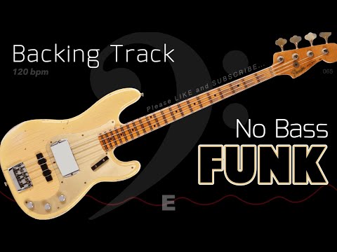 FUNK Backing Track - No Bass 🚫𝄢🎸 Backing track for bass. 120 BPM in E⁷. #backingtrack