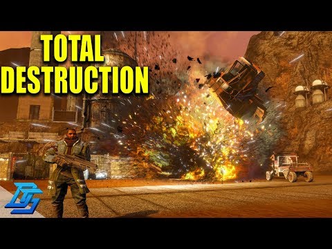 DESTRUCTION TAKEN TO A WHOLE NEW LEVEL - Red Faction Guerrilla Re-mars-tered (2018)