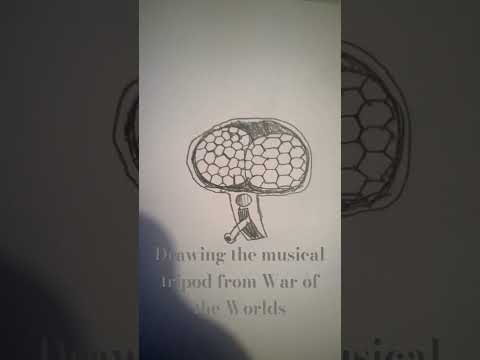 War of the Worlds musical tripod drawing