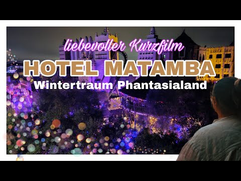 Phantasialand Wintertraum 2024 Hotel Matamba mit Feuerwerk