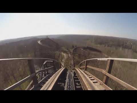 Christian Vander (Magma) rides a rollercoaster