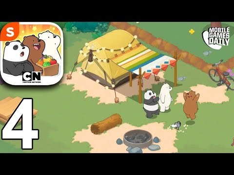 WE BARE BEARS MATCH 3 REPAIRS - Camp - Gameplay Walkthrough Part 4 (iOS Android)