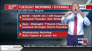 WXIX Radar tools for Morning Drive