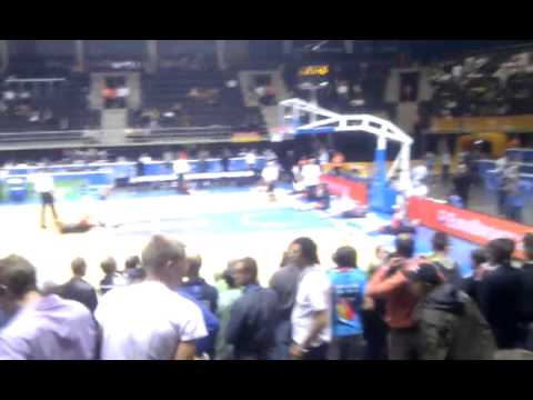 Italy vs Germany in arena of Siauliai, basketball