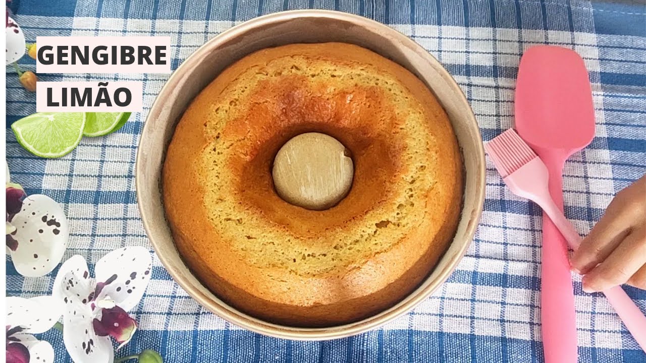 BOLO DE LIMÃO E GENGIBRE | Fofinho e Saboroso que você vai querer fazer todo dia