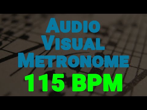 115 BPM Audio-Visual Metronome/Click Track