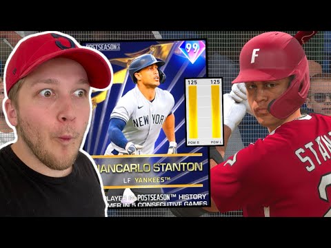 i unlocked 99 GIANCARLO STANTON and played in an absolute SLUGFEST.. MLB The Show 20