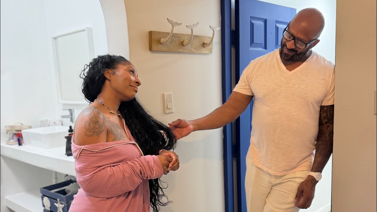 Larry knocks on Sharra’s door and hints at doing it!