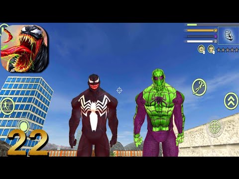 Super Venom Spiderman Rope Hero - World Of Gangster #22 Android Gameplay