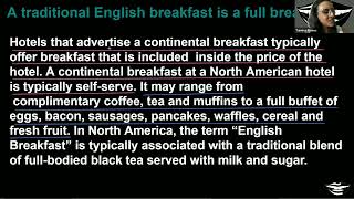 English Breakfast - Aula de inglês com Áudio e Texto