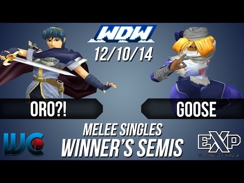 WDW 12/10/14 - Oro?! (Marth) vs. Goose (Sheik) Melee Winner's Semis