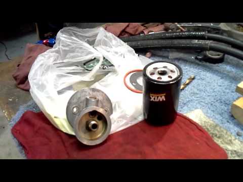 S10 oil filter with long tube headers