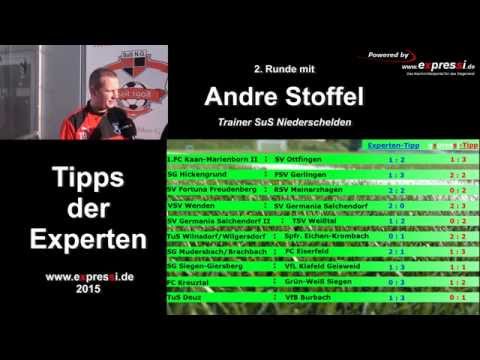 Tipps der Experten. 2. Runde mit Andre Stoffel Trainer SuS Niederschelden vs. expressi.de