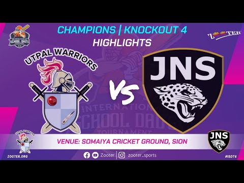 HIGHTIGHTS | UTPAL WARRIORS vs JNS JAGUARS | CHAMPIONS KNOCKOUT 4 | INTERNATIONAL SCHOOL DAD'S 6.O
