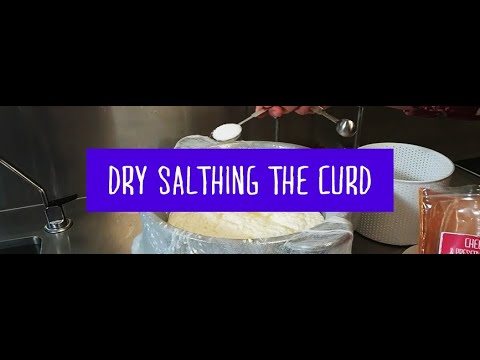 08 - Basic Steps of Hard Curd Cheese Making - Dry Salting The Curd