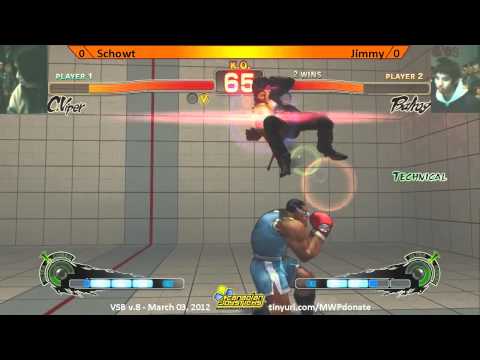 Schowt vs Jimmy - SSF4AE Singles - Vancover Street Battle 8