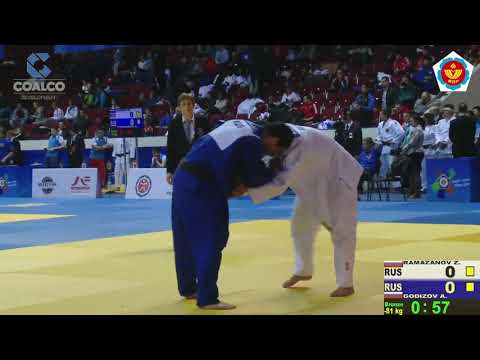 81 kg Ramazanov Z Godizov A 19 04 2015 Т4 Кубок Европы по дзюдо среди юниоров и юниорок, САНКТ ПЕТЕР