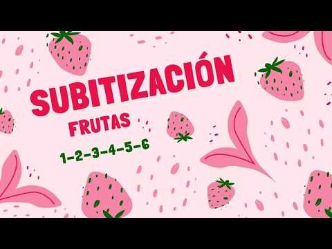 Subitización ABN frutas 1-2-3-4-5-6 elementos